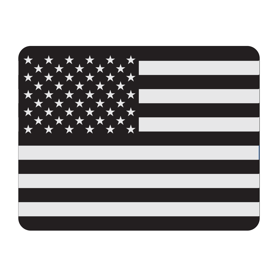 Roof Vinyl Wrap - USA Black and Silver Flag
