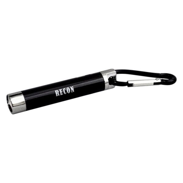 100 Lumen LED Handheld 1-Watt Flashlight with Built-In RED Laser - BLACK