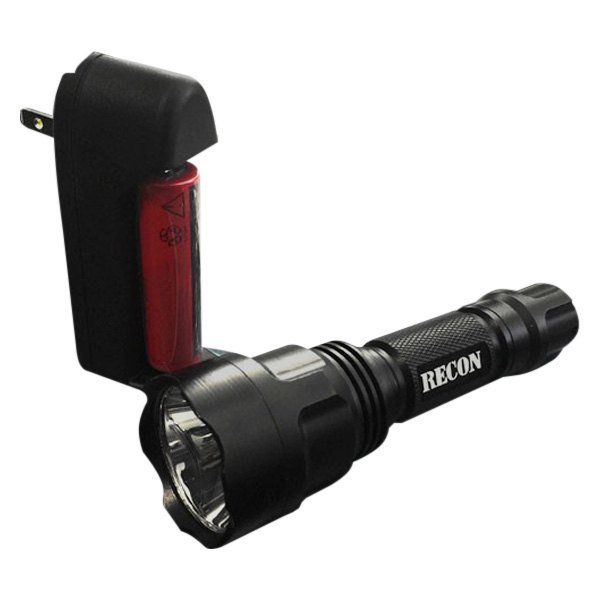 900 lumen rechargeable flashlight RECON 1,050 Lumen Flashlight LED in Black