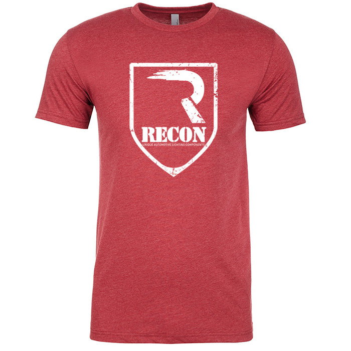 RECON Red Shirt with White R- Shield Shirt
