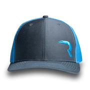RECON "R" Trucker Snapback Hat - Gray/Teal