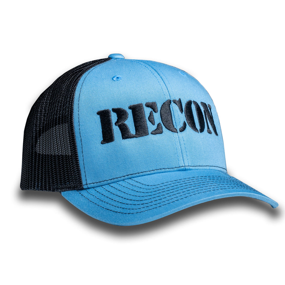 RECON Snapback Trucker Hat - Teal/Black