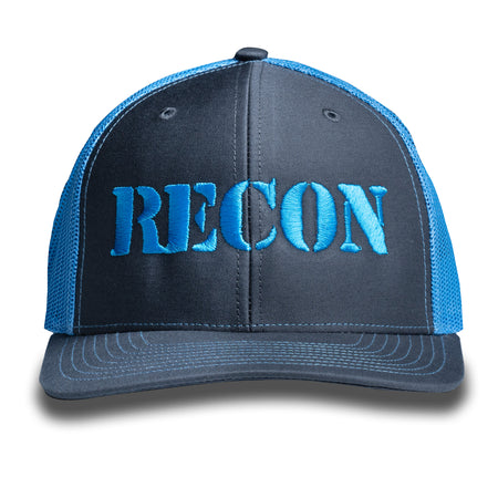 RECON Snapback Trucker Hat - Grey/Teal