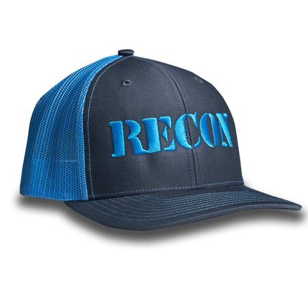 RECON Snapback Trucker Hat - Grey/Teal