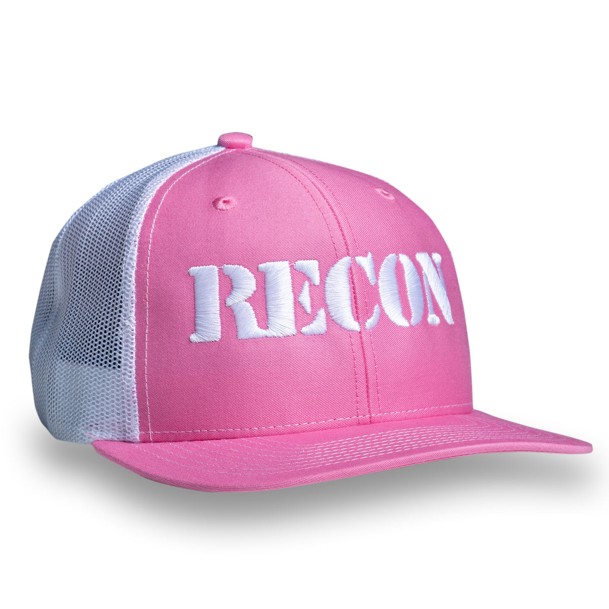 Pink Rv Hat RECON Snapback Trucker Hat - Hot Pink / White - GoRECON