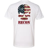 RECON American Skull T-Shirt in White - L