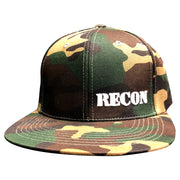 Uploaded ToRed Patch w/ White RECON Logo on Black Trucker Hat