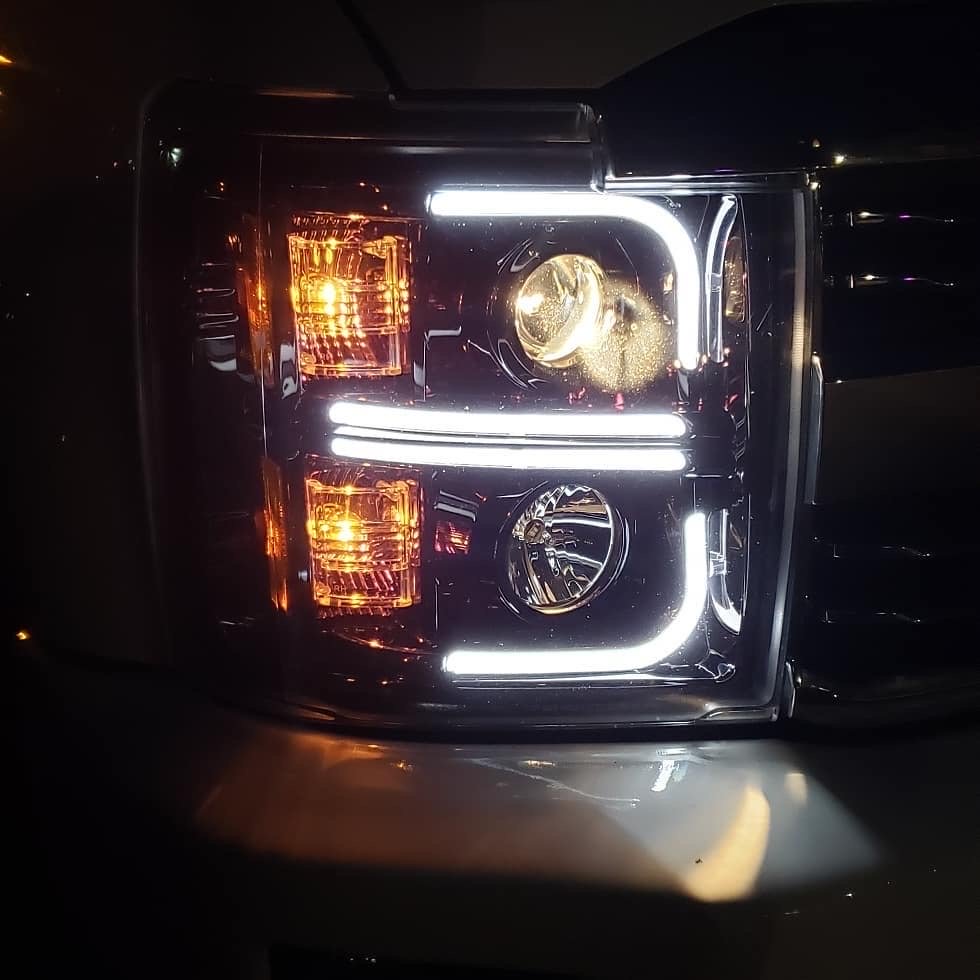 2015 - 2019 Chevy Silverado Projector Headlights | Smoked