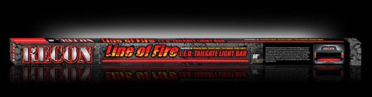 Box shot of 60" Hyperlite LED Tailgate Light Bar in Red