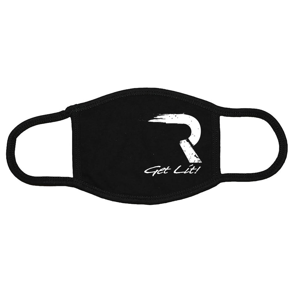 RECON Get Lit! Black Mask w/ White Logo
