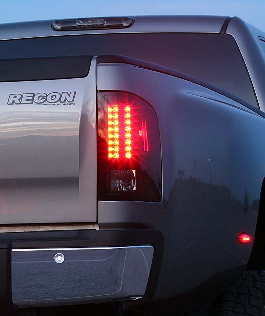 SMOKED LED Tail Lights 07-13 GMC SIERRA 1500/2500/3500 Single Wheel ONLY