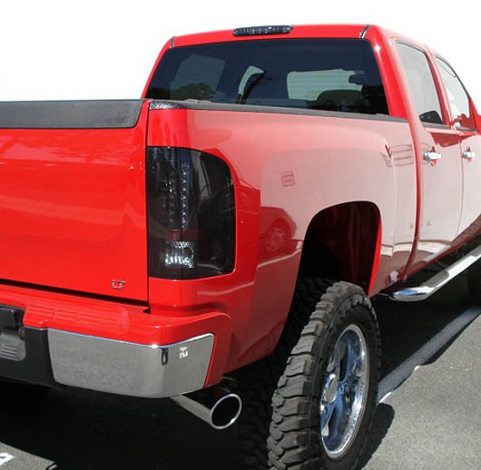 SMOKED LED Tail Lights 07-13 GMC SIERRA 1500/2500/3500 Single Wheel ONLY