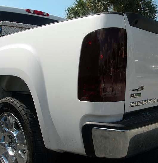 SMOKED LED Tail Lights 07-13 GMC SIERRA 1500/2500/3500 Single Wheel ONLY