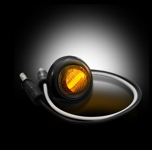 Front Lower Air Dam Light Kit w/ Smoked Lens/Black Bezel LED in Amber