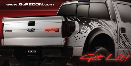 Ford SVT Raptor 09-14 Illuminated Emblem in Red Illumination - GoRECON