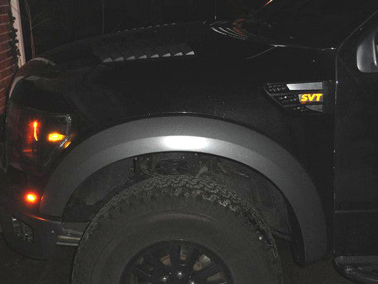 Ford SVT Raptor 09-14 Illuminated Emblems LED Silver & Chrome w/ White Illumination