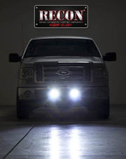 Square 3" LED Light w/ Four 5-Watt Flood Pattern CREE XTE LEDs - CLEAR/CHROME